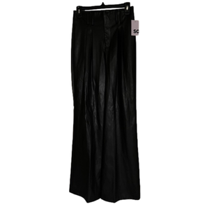 Wide Leg Leather Pants